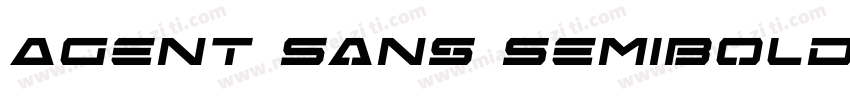 Agent Sans SemiBold字体转换